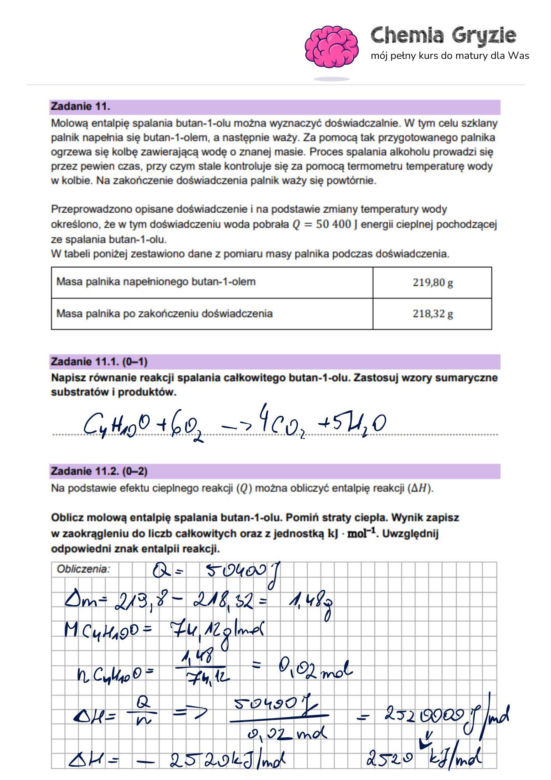 Odpowiedzi próbnej matury z chemii rozszerzonej 2024 - gotowe rozwiązania
