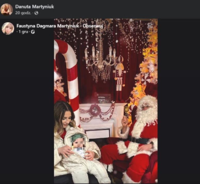 Faustyna Martyniuk z wnukiem