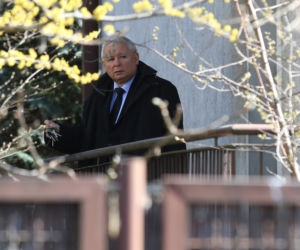 Jarosław Kaczyński ma swoje zdjęcie w oknie