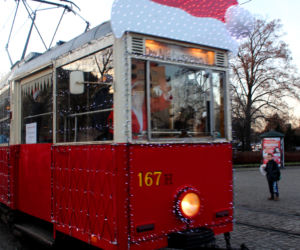 Świąteczny tramwaj w Szczecinie