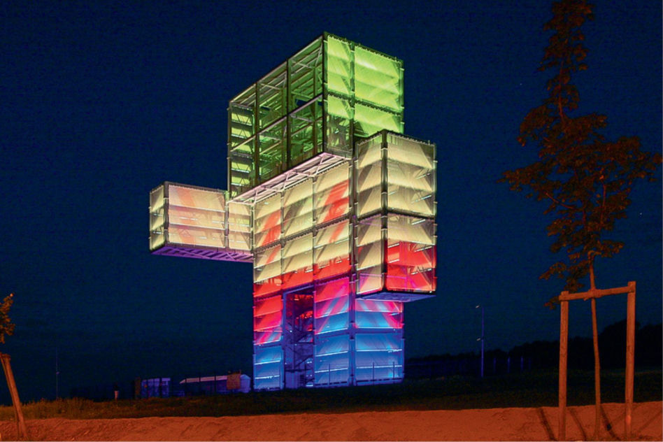 Nie tylko na budynku. Indenmann, Indem, proj. Maurer United Architects