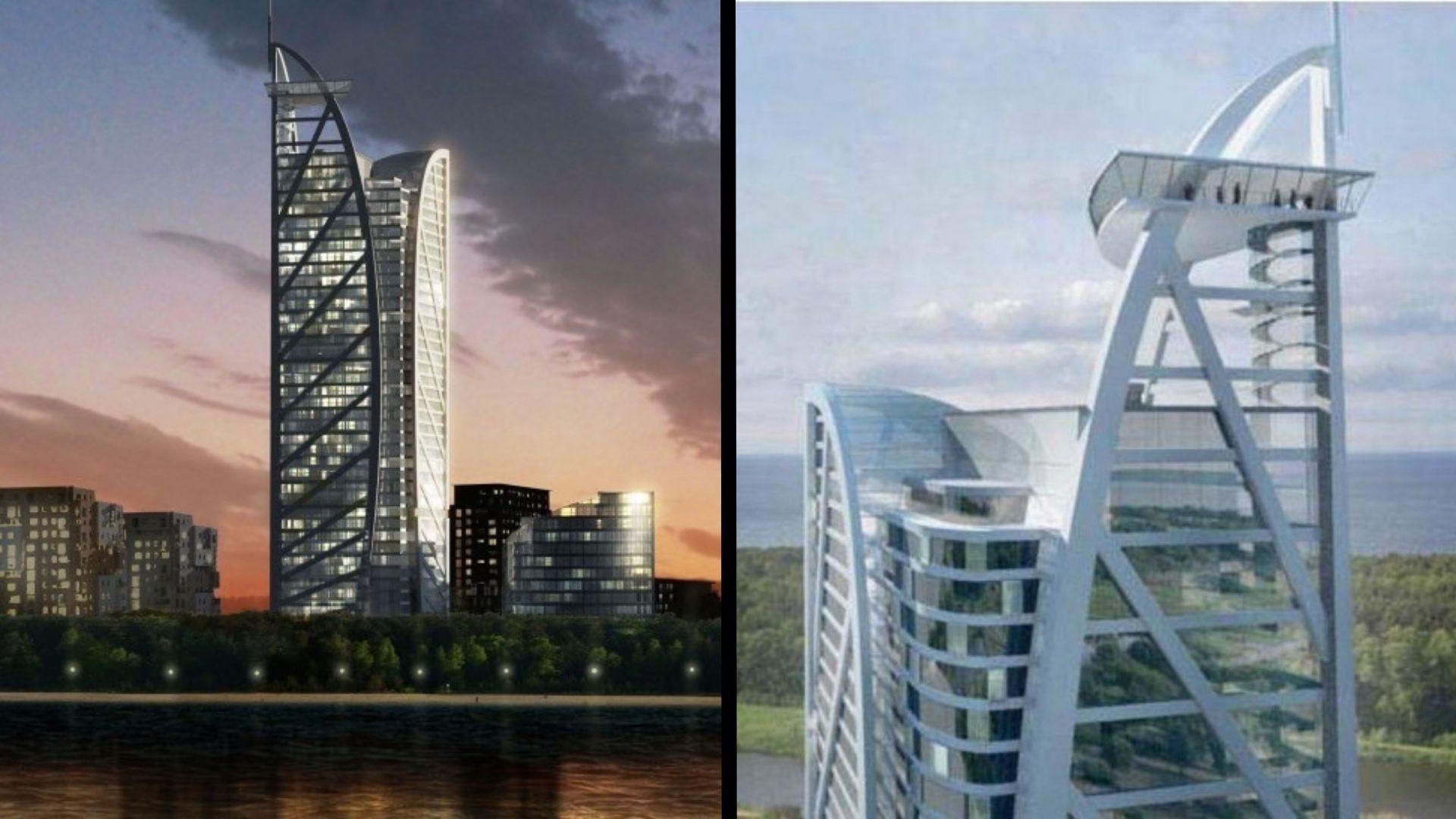 Wizualizacje Big Boy Building w Gdańsku prezentowane w 2022 r.