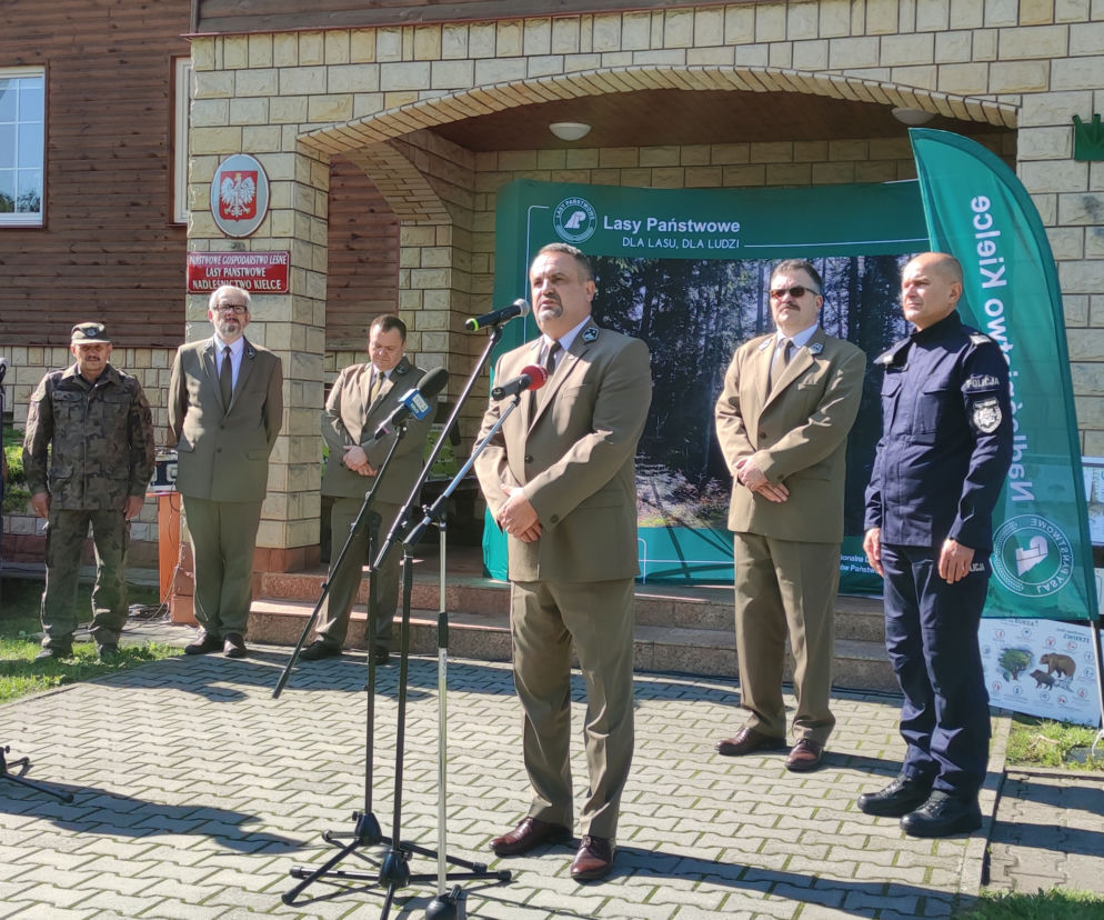 Konferencja prasowa nadleśnictwa Kielce
