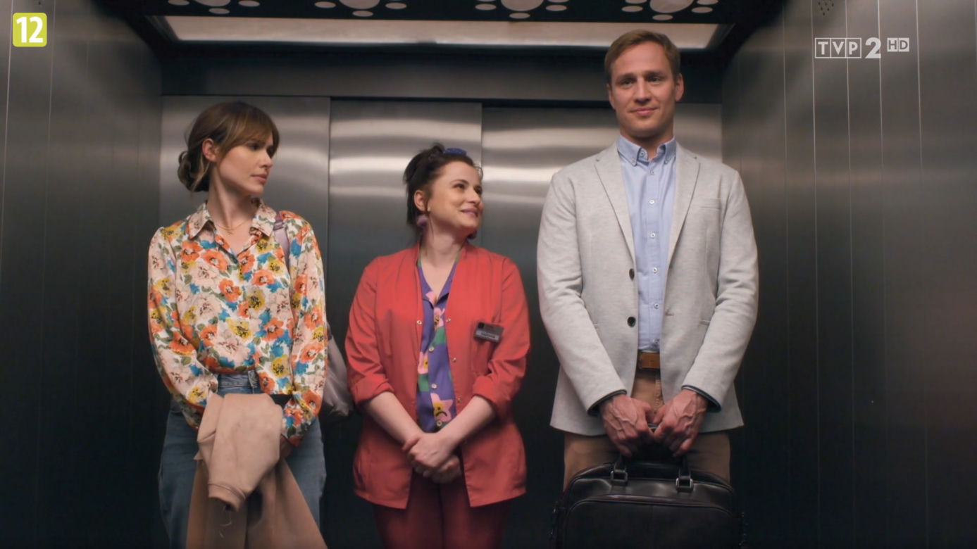 Na dobre i na złe, odc. 821: Hania (Marta Żmuda Trzebiatowska), Michał (Mateusz Janicki), Halinka (Joanna Jarmołowicz)