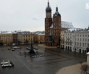 Śnieg w Krakowie spadł na wiosnę