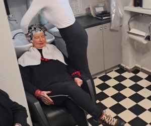 Joanna Senyszyn u fryzjera