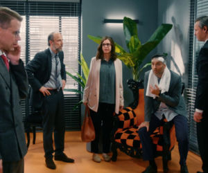BrzydUla 2 sezon odc. 56. Marek (Filip Bobek), Ula (Julia Kamińska), Władek (Michał Gadomski), Adam Turek (Łukasz Simlat), Sebastian (Łukasz Garlicki)