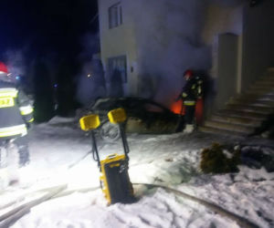 Pożar domu na osiedlu Słocina w Rzeszowie