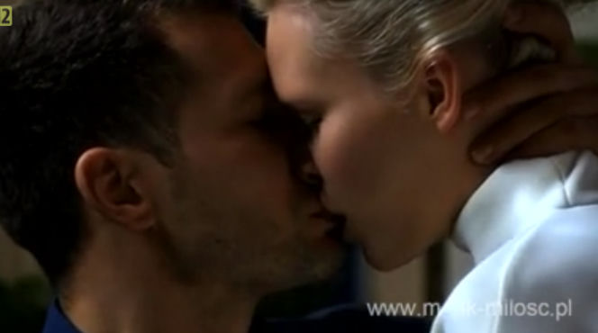 ''M jak miłość'' Tomek (Andrzej Młynarczyk) Paulina (Agnieszka Żulewska)