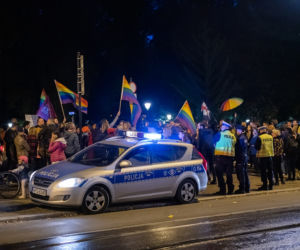 Tańczący protest pod krakowską kurią