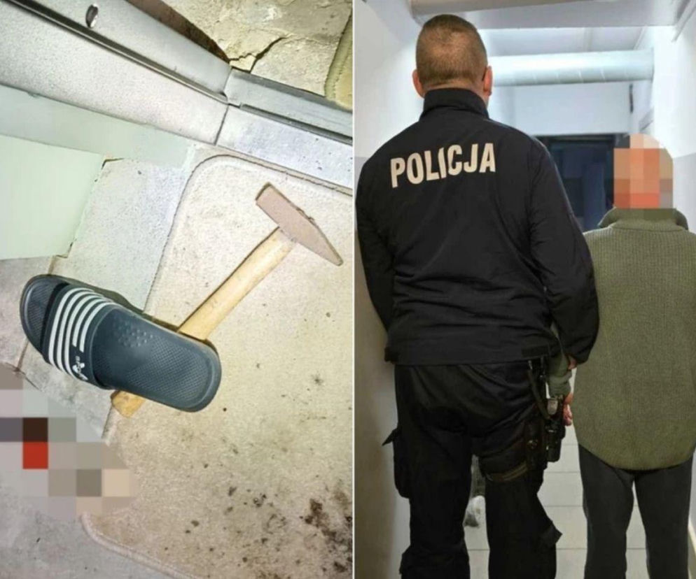 Zaatakował młotkiem