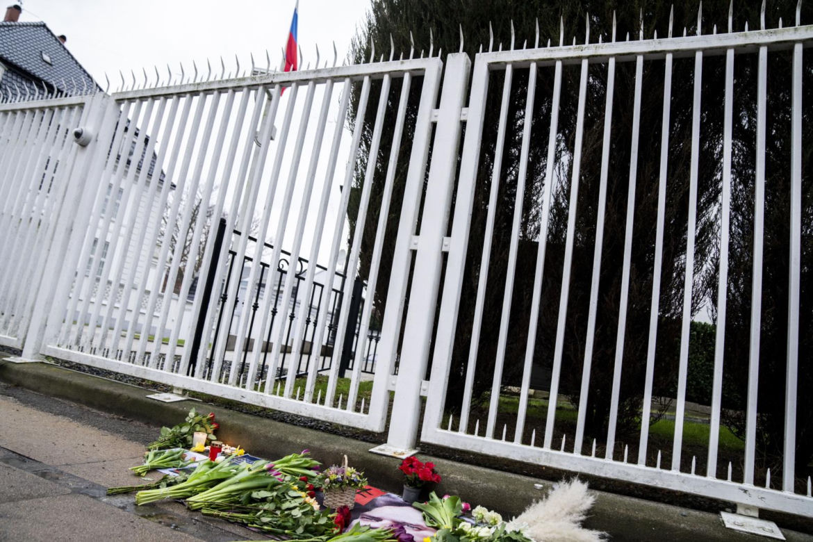 Wiec przed ambasadą Rosji we Danii