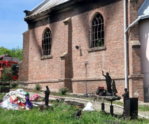 Przerażająca pożoga w kościele. Płomienie buchały przez okna! Ogień strawił całe wnętrze