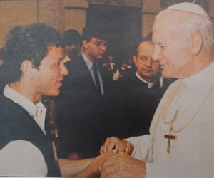 Tadeusz Chudecki i Jan Paweł II