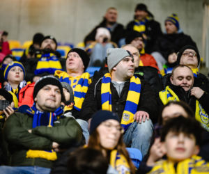 Arka Gdynia - Lechia Gdańsk: Zdjęcia kibiców z derbów Trójmiasta w ramach 23. kolejki PKO BP Ekstraklasy