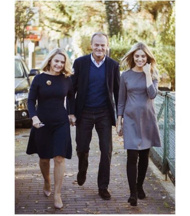 Kasia Tusk z rodzicami