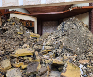 Spalony kościół w Lublinie