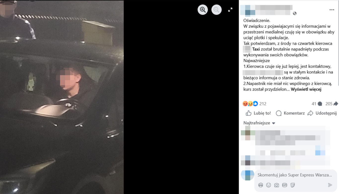"Był podekscytowany i wesoły". 18-latek rzucił się na taksówkarza z nożem. Grozi mu dożywocie