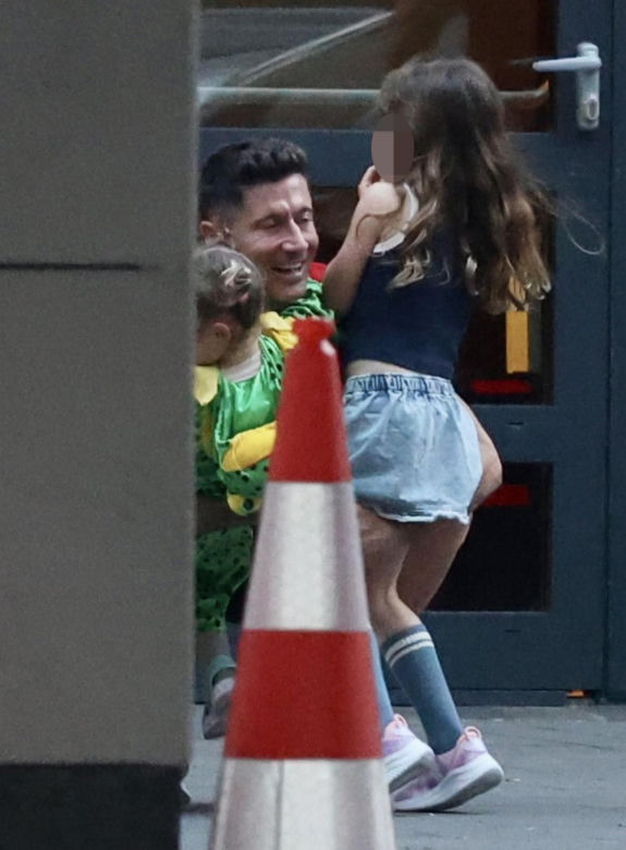 Lewandowski z rodziną