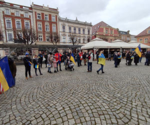 Manifestacja na leszczyńskim rynku
