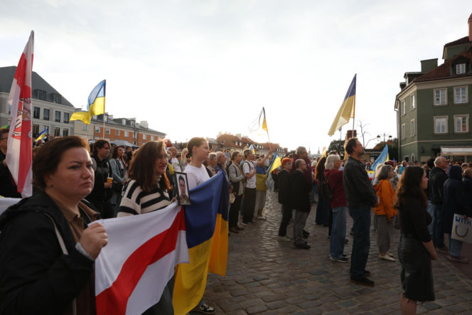 35 lat niepodległej Ukrainy. Obchody na Placu Zamkowym w Warszawie