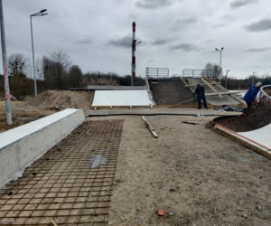 Budowa skateparku na os. Majowym - kwiecień 2021