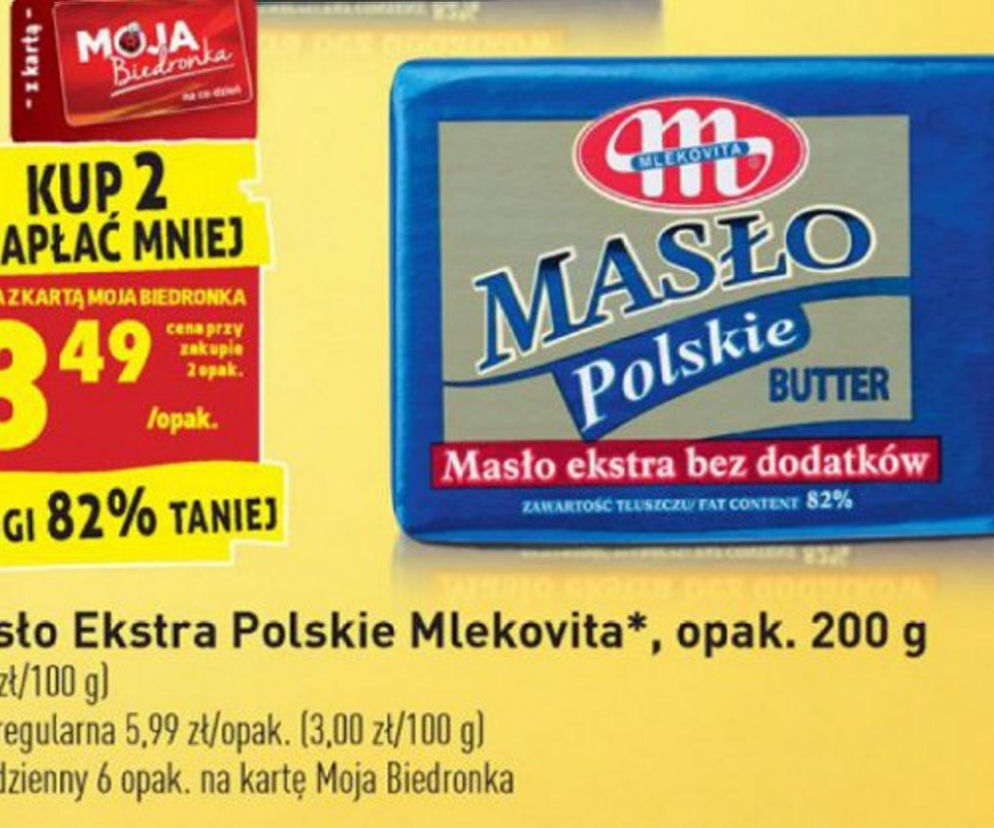 masło polskie 3,49 zł