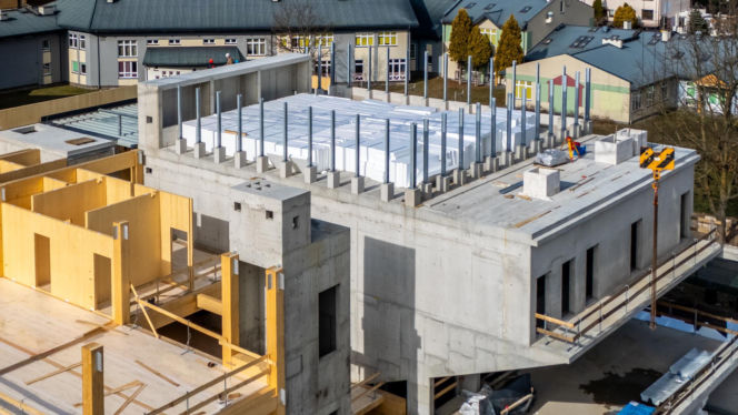 Budowa Kulturoteki w Wesołej w Warszawie