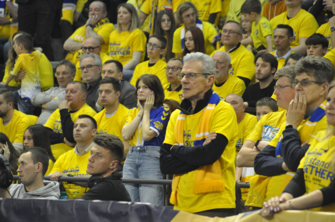 Kibice na meczu Industria Kielce - SC Magdeburg