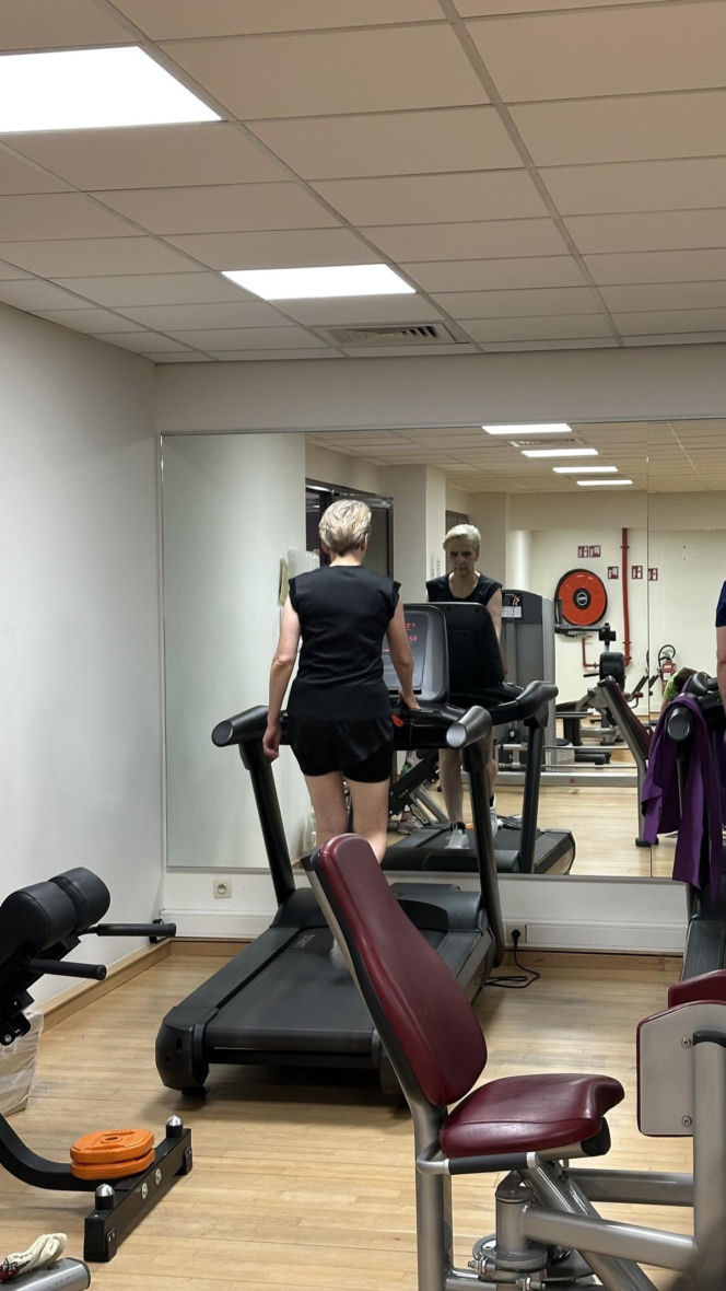 Joanna Scheuring-Wielgus na siłowni