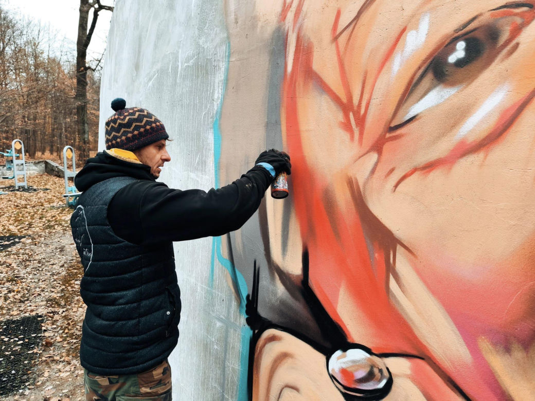 Mural Wisławy Szymborskiej