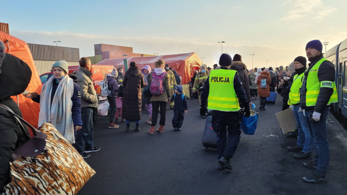 1,5 tys. uchodźców z Ukrainy przyjechało specjalnym pociągiem na Śląsk