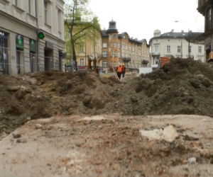 Tak wyglądają obecnie prace przy ulicy Krakowskiej