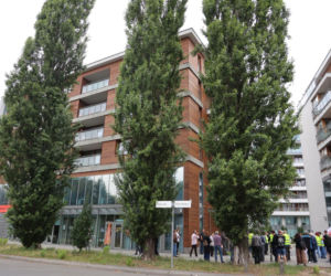 Protest przeciw budowie meczetu na krakowskim osiedlu