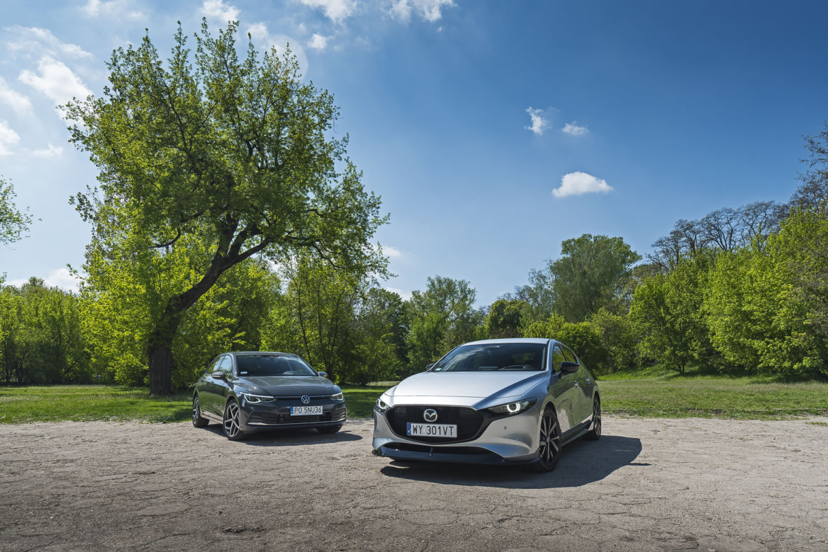 Mazda 3 Skyactiv-G 150 KM MT6 & Volkswagen Golf 8 1.5 eTSI 150 KM DSG7