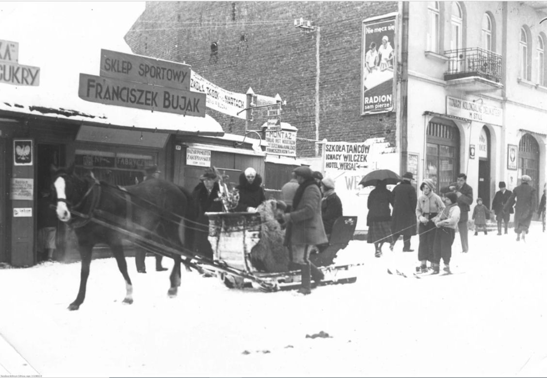 Zakopane: zima na Krupówkach sto lat temu