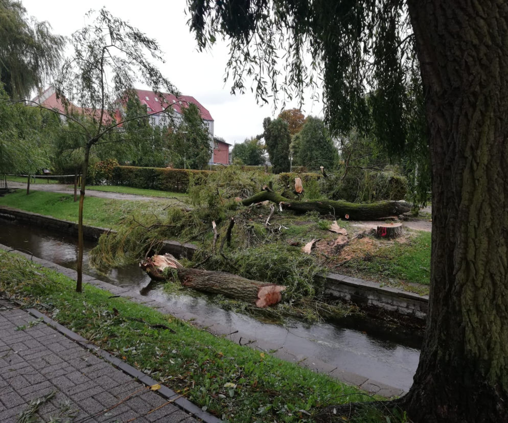 Skutki nawałnic nad Szczecinkiem