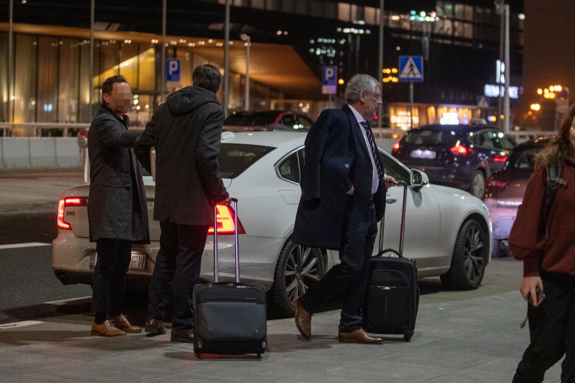 Fernando Santos na lotnisku 