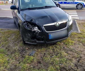 Hajnówka. Przestrzelił rondo. Po auto zgłosił się dopiero następnego dnia [ZDJĘCIA]