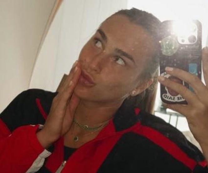 Aryna Sabalenka i jej twarz z bliska