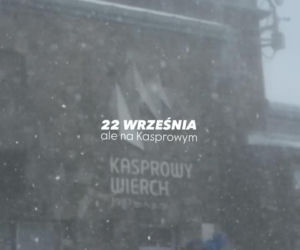 Śnieg sypnął na Kasprowym Wierchu