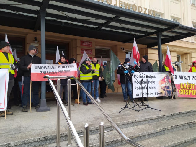 Protest rolników w Rzeszowie. „Będziemy tracić z roku na rok”