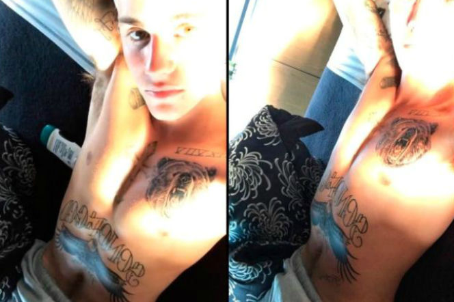 Nowy ogromny tatuaż Justina Biebera. Co oznacza?