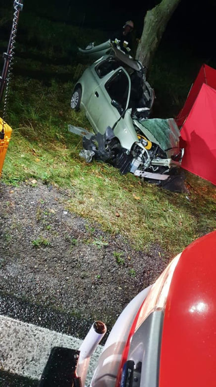 Korycin. Śmiertelny wypadek na DK8. 18-latek nie żyje, 11-latka w szpitalu [ZDJĘCIA]