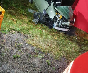 Korycin. Śmiertelny wypadek na DK8. 18-latek nie żyje, 11-latka w szpitalu [ZDJĘCIA]