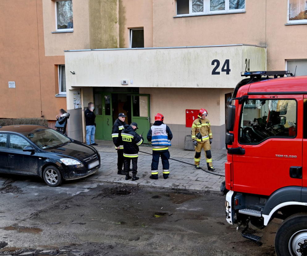Tragiczny pożar na ul. Wiosny Ludów. Nie żyje jedna osoba