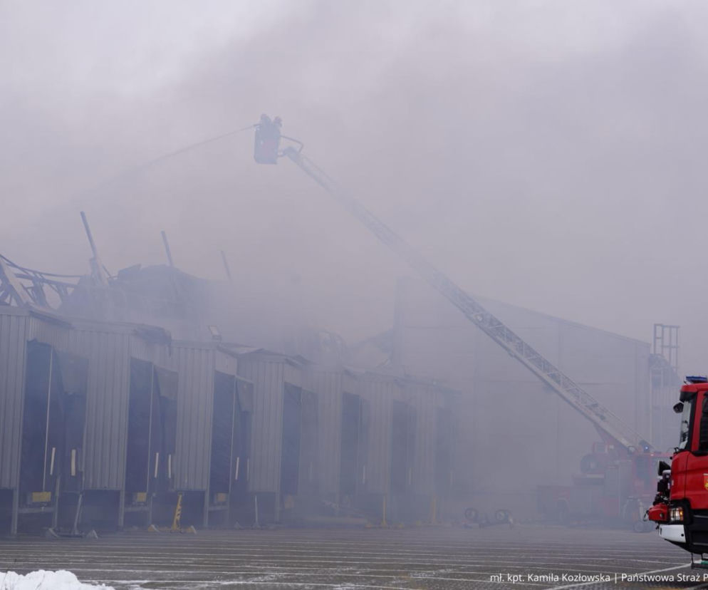 Pożar hali pod Poznaniem