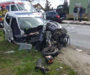 Wypadek w Barwicach