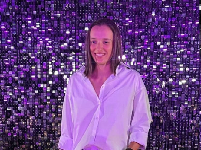 Iga Świątek na Players Party