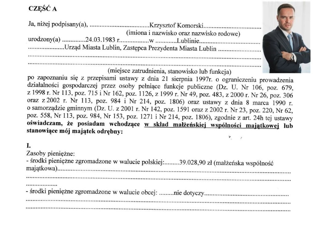 Krzysztof Komorski Zastępca Prezydenta ds. Kultury, Sportu i Relacji Zewnętrznych